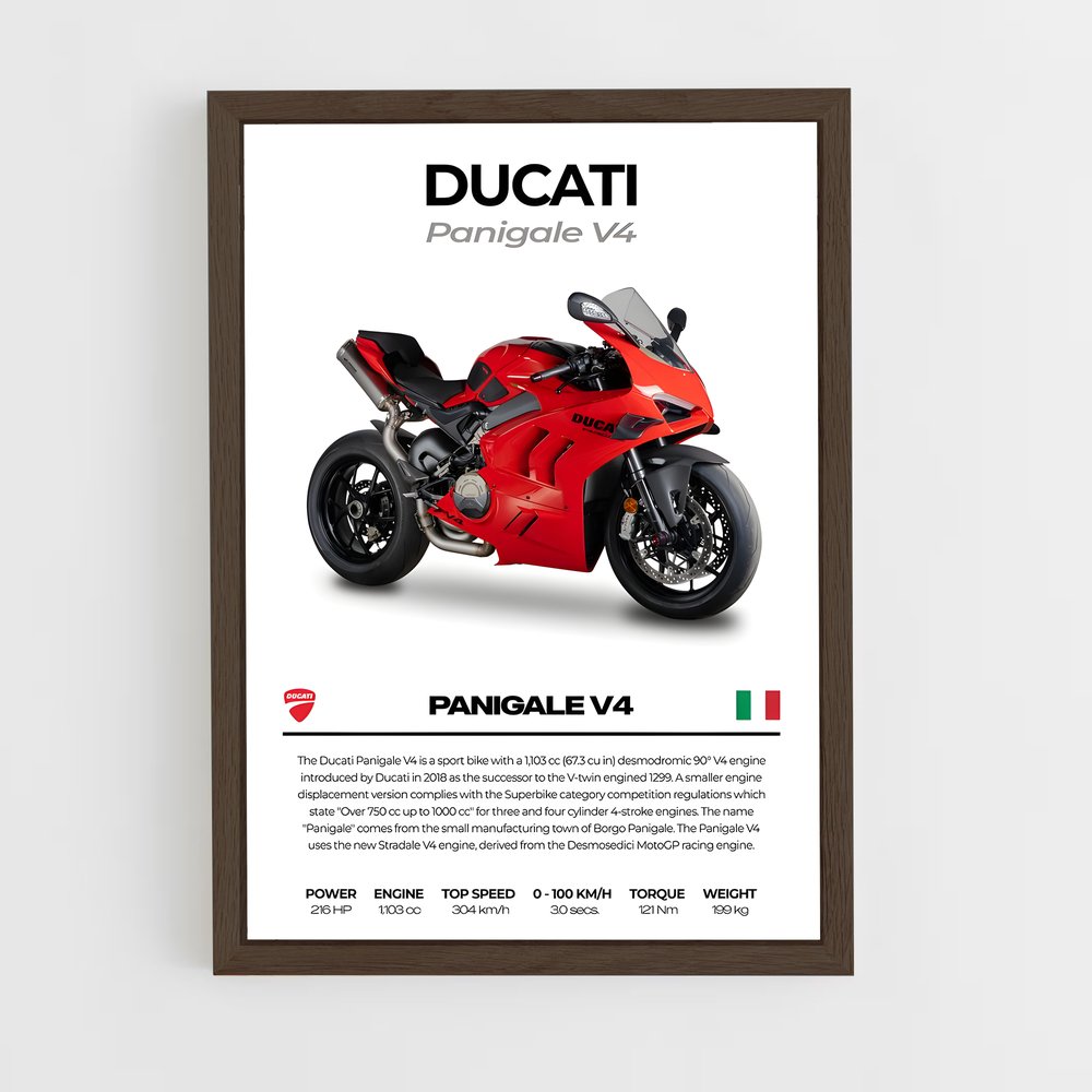 Poster chic Panigale vr – affiche Ducati (vue 5)